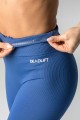 Deadlift legginsy bezszwowe RIBBED blue