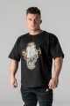 Deadlift - T-shirt oversize HARD WORK czarny