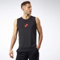 Olimp - Męska koszulka treningowa bez rękawów czarna