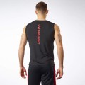Olimp - Męska koszulka treningowa bez rękawów czarna