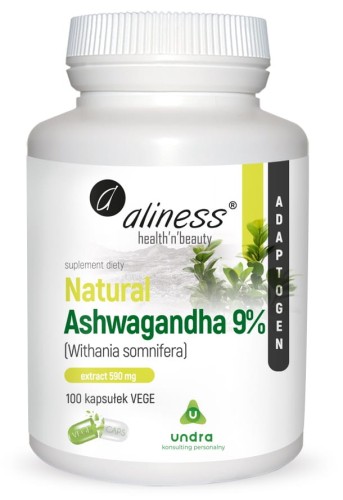 ASHWAGANDHA 9% EXTRAT 590MG 100 KAPS