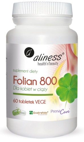 ALINESS - FOLIAN 800 UQ dla kobiet w ciąży 60 TABS