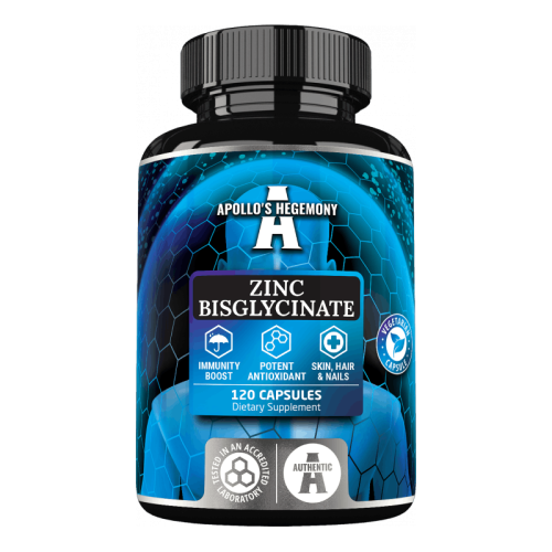 APOLLO'S - Zinc Bisglycinate (Diglicynian cynku) 120 kaps.